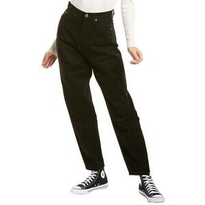 WEWOREWHAT Denim Woman's Dani Modern Boyfriend High Rise Jeans In Black Size 25